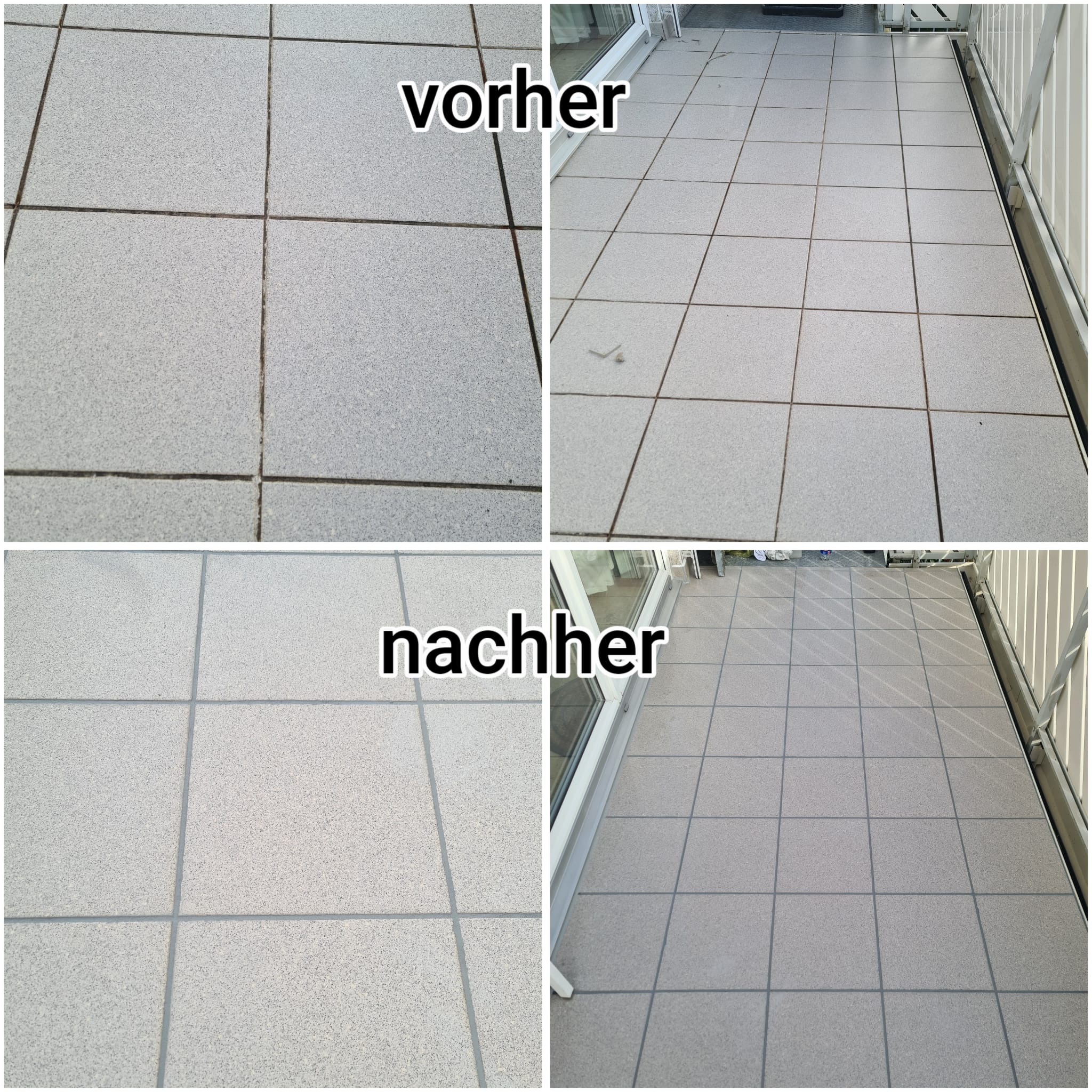 Vorher-Nachher: Badewannenfugen mit Schimmel professionell erneuert